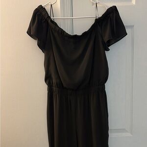 Express Elegant Black Off-Shoulder Jumpsuit